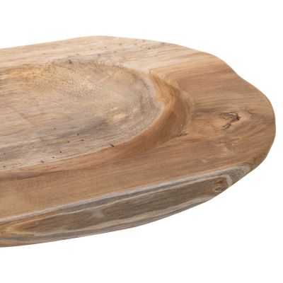 TABLE DECOR BOWL YOKI HM9628 TEAK WOOD Φ39x6.5Hcm.