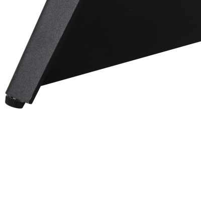 ТРАПЕЗНА МАСА POSE HM9851.01 ЧЕРНИ МЕТАЛНИ КРАКА-БЯЛ КЕРАМИЧЕН ПЛОТ 160x90x76Hcm.