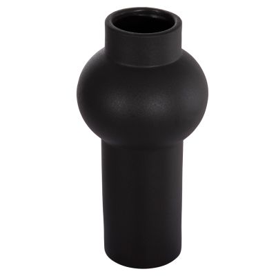 CERAMIC TABLE DECOR SCEPTER HM4605.02 MATTE BLACK Φ15x30Hcm.