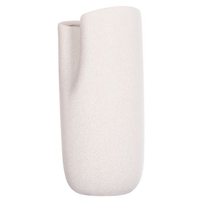 CERAMIC TABLE DECOR GLAZE HM4606.01 OFF WHITE WITH CRYSTALLISATION 17x16.5x38Hcm.