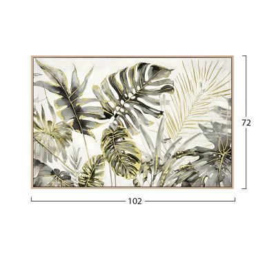 WALL PAINTING TROPICO ΗΜ4541 BEIGE PS FRAME-PRINTED CANVAS 102x4,5x72Hcm.