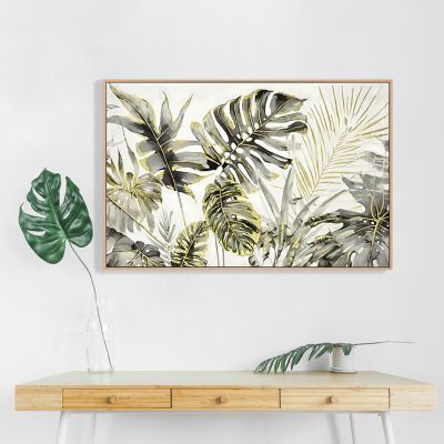 WALL PAINTING TROPICO ΗΜ4541 BEIGE PS FRAME-PRINTED CANVAS 102x4,5x72Hcm.
