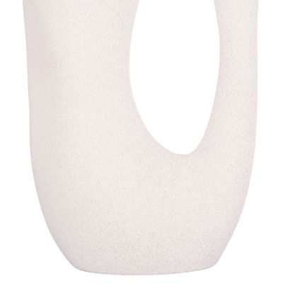 CERAMIC TABLE DECOR SEBOR HM4626.01 OFF WHITE WITH CRYSTALLISATION 21x8x35.5Hcm.
