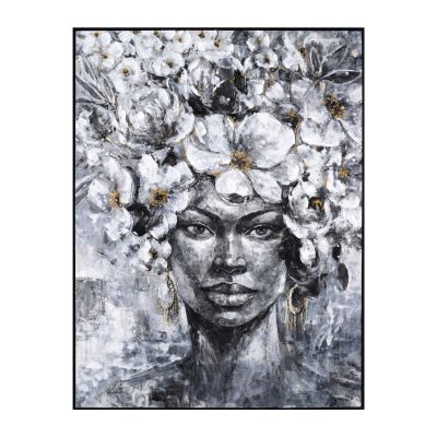 WALL PAINTING MARIP HM4545 BLACK PS FRAME-PRINTED CANVAS 92x4,5x122Hcm.