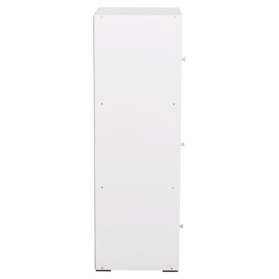 CABINET WITH 3 STORAGE SPACES SORIANO HM9939.01 WHITE MELAMINE 40x39x119Hcm.