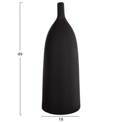 CERAMIC TABLE DECOR GALAD HM4633.02 BLACK MATTE Φ18x49H cm.