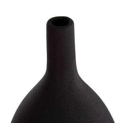 CERAMIC TABLE DECOR GALAD HM4633.02 BLACK MATTE Φ18x49H cm.