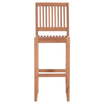 BAR STOOL WITH BACKREST PAIPER HM18110 TEAK WOOD IN NATURAL COLOR 40x49.5x114Hcm.