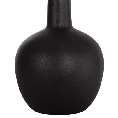 CERAMIC TABLE DECOR ELENDIL HM4593.02 BLACK MATTE Φ14,5x25Hcm.