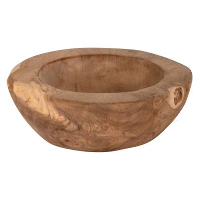 TABLE DECOR BOWL YOKI ΗΜ9626 TEAK WOOD Φ19x6.5Hcm.