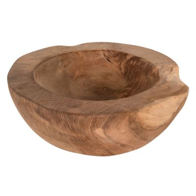 TABLE DECOR BOWL YOKI ΗΜ9626 TEAK WOOD Φ19x6.5Hcm.