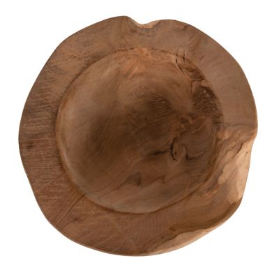 TABLE DECOR BOWL YOKI ΗΜ9626 TEAK WOOD Φ19x6.5Hcm.