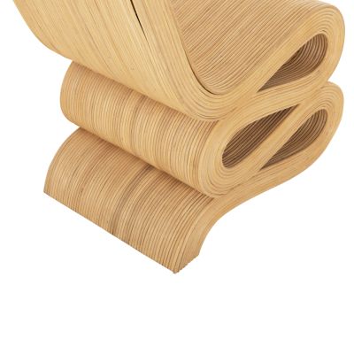 ARMCHAIR CURVY LOUNGE2 HM9885 NATURAL RATTAN 46x66x86Hcm.