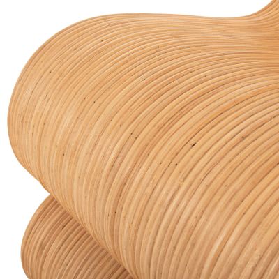 ARMCHAIR CURVY LOUNGE2 HM9885 NATURAL RATTAN 46x66x86Hcm.