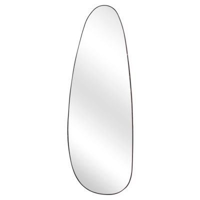 WALL MIRROR CRITHER HM4486.01 MDF FRAME IN BLACK MARBLE COLORING 49x140Hcm.