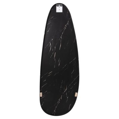 WALL MIRROR CRITHER HM4486.01 MDF FRAME IN BLACK MARBLE COLORING 49x140Hcm.