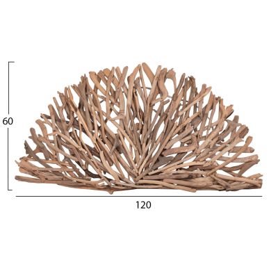 DECORATIVE WALL SCONCE DREAMER2 HM4428 DRIFTWOOD WITH LED STRIP 120x60x7(thickness)cm.
