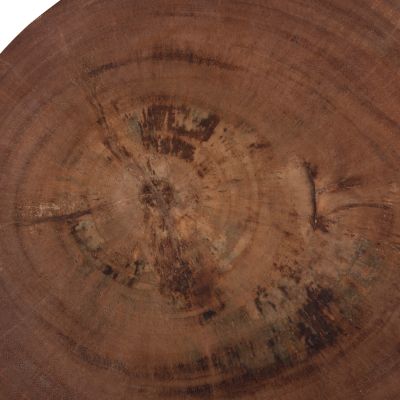 SIDE TABLE-STOOL CYLINDRICAL FEBRY HM9908 SOLID SUAR WOOD IN NATURAL Φ39,5x45,5Hcm.