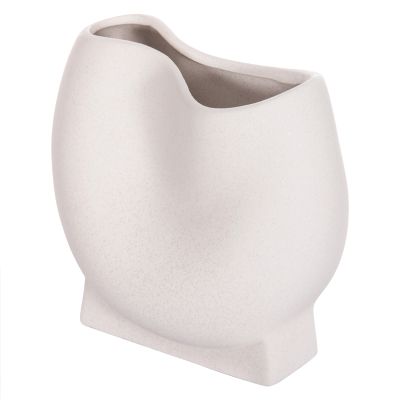 CERAMIC TABLE DECOR GLAZE HM4610.01 OFF WHITE WITH CRYSTALLISATION 26x14x25Hcm