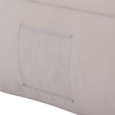 ΠΟΥΦ YAMIN 2ΑΤΟΜΩΝ ΜΕ TEXTILENE 600gr/m2 2X1 ΛΕΥΚΟ HM5773.11 140x140x40-60Υεκ.