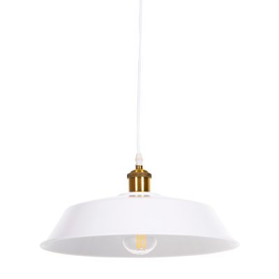 ПАНЕЛ HM4174.02 БЯЛ МЕТАЛЕН ЗЛАТЕН ДЕТАЙЛ ВЪРХУ Φ35,5x116Hcm.