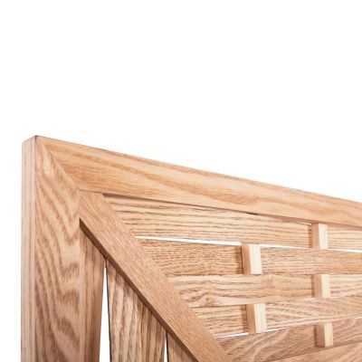 WALL MIRROR RECTANGULAR HM4225 BAMBOO IN OAK COLOR 120x2,5x80 cm.
