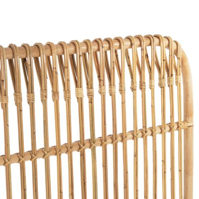 BED HEADBOARD MERMA HM9549 RATTAN IN NATURAL COLOR 165x5x121Hcm.