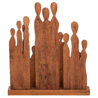 TABLE DECORATION PRIMATE HM4415 ALBASIA WOOD 68x10x76Hcm.