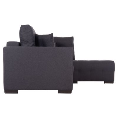 CORNER SOFA-BED WITH STORAGE SPACE TRENDSTON HM3302.01R GREY FABRIC 298x177x95Hcm.