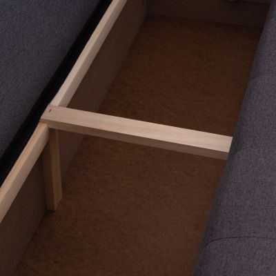 CORNER SOFA-BED WITH STORAGE SPACE TRENDSTON HM3302.01R GREY FABRIC 298x177x95Hcm.