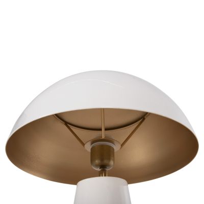 TABLE LAMP SMUSH HM4258.03 METAL IN WHITE-ROTATING CAP Φ32,5x69Hcm.