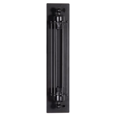 WALL SCONCE 2-LIGHT BEACON HM4463 METAL IN BLACK 10x10x47Hcm.