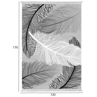 КИЛИМ ЗА ХОЛНА С РЕСНИ JOSIANE HM7677.38 ПЕРА 120X170