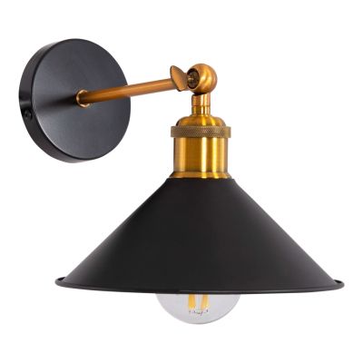 WALL SCONCE RESTON2 HM4464 METAL BASE & CAP-ALUMINUM BULB SOCKET 21x21x32Hcm.