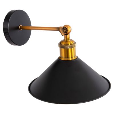 WALL SCONCE RESTON2 HM4464 METAL BASE & CAP-ALUMINUM BULB SOCKET 21x21x32Hcm.