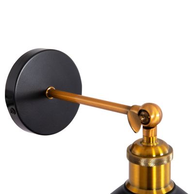 WALL SCONCE RESTON2 HM4464 METAL BASE & CAP-ALUMINUM BULB SOCKET 21x21x32Hcm.