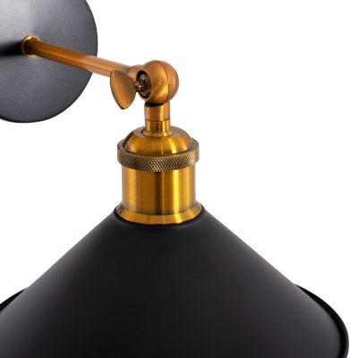 WALL SCONCE RESTON2 HM4464 METAL BASE & CAP-ALUMINUM BULB SOCKET 21x21x32Hcm.