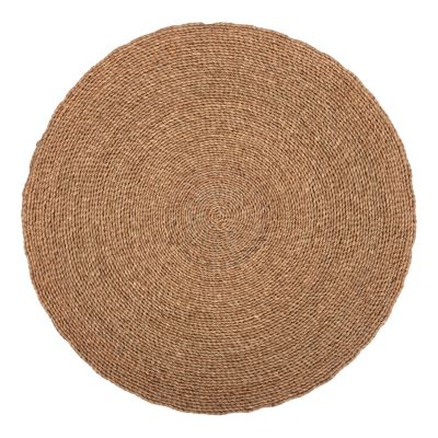 ROUND RUG CRATER HM7849 MENDONG GRASS IN NATURAL COLOR Φ150cm.