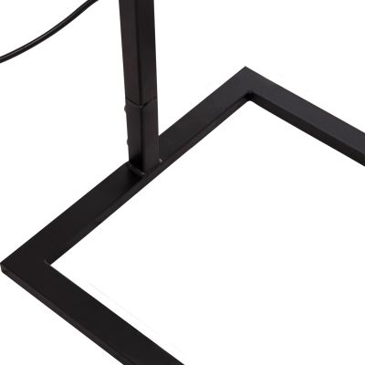 FLOOR STANDING LAMP BRANS HM7532.11 BLACK METAL--WHITE PVC CAP 25x33x170Hcm.