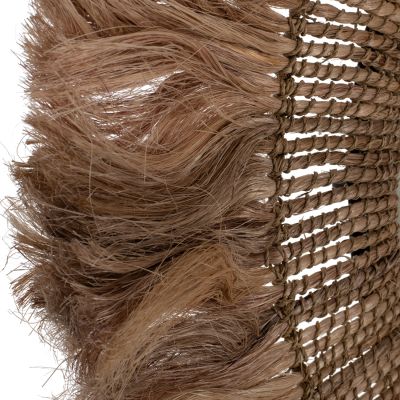 MIRROR ROUND WITH ABACA FIBER FRAME IN NATURAL COLOR 90x4x90Hcm.HM7736