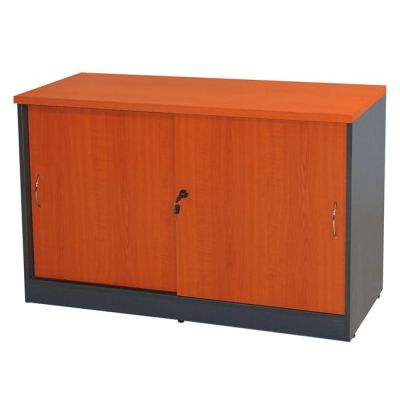 Professional office cabinet HM2012.03 in cherry color 100Χ45Χ69cm