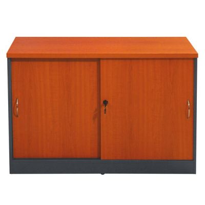 Professional office cabinet HM2012.03 in cherry color 100Χ45Χ69cm