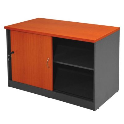 Professional office cabinet HM2012.03 in cherry color 100Χ45Χ69cm