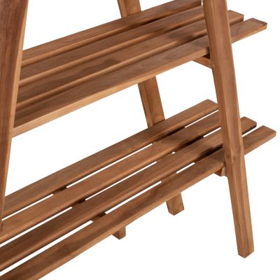 ЕТАЖ ЗА КНИЖИ STAM HM7895 ТИКОВО ДЪРВО В ЕСТЕСТВЕН ЦВЯТ 120x33x180Hcm