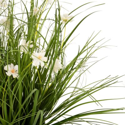 DECORATIVE SYNTHETIC PLANT IN POT HM4026 GRASS IN WHITE POT 46H cm.