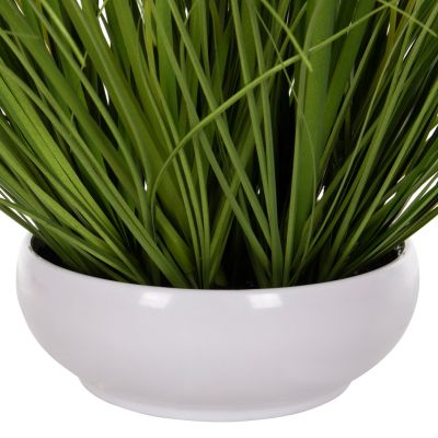 DECORATIVE SYNTHETIC PLANT IN POT HM4026 GRASS IN WHITE POT 46H cm.