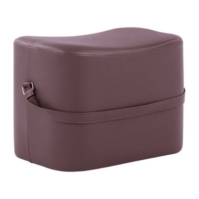 Stool Beate with PU in purple color HM8630.16 51x34x35cm