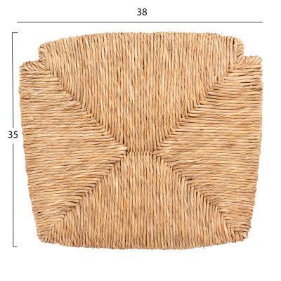 RUSH-MATT REPLACEMENT SEAT FOR WOODEN CHAIRS-39Χ34.5Χ2.5cm(thickness) HM5097.11