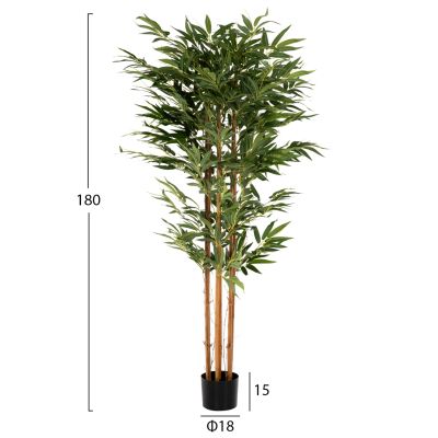 DECORATIVE SYNTHETIC PLANT IN POT HM4004 BAMBOO TREE 180Hcm.