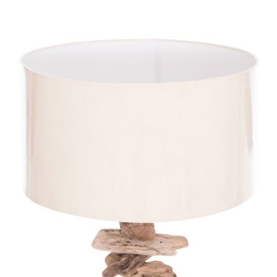 DECORATIVE FLOOR STANDING LAMP ALTAR HM4430 DRIFTWOOD--WHITE PVC CAP Φ45x155Hcm.